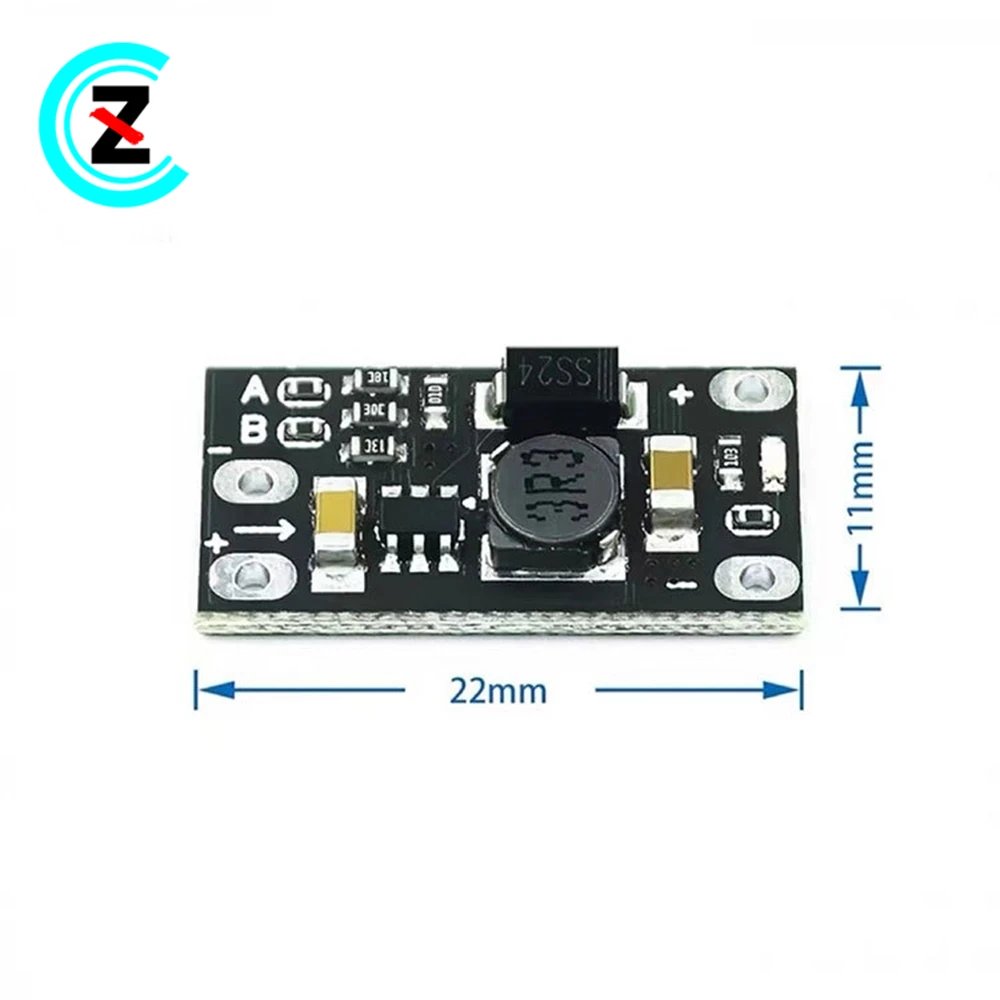 Módulo Mini DC-DC Boost, 3.7V a 12V, Suporta 5V, 8V, Saída 9V, Bateria de lítio
