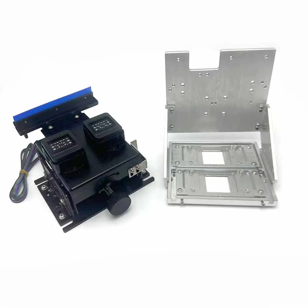 XP600/TX800/DX5/DX7/i3200 Double Head Capping Station and carriage for A3 DTF DTG Printhead Cleaning Unit Pump Assembly