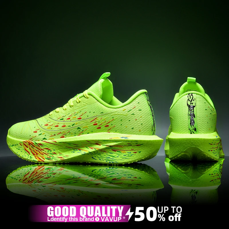 أحذية رياضية للرجال للجري من الكربون، أحذية رياضية ماراثون قابلة للتنفس وخفيفة الوزن للنساء، أحذية رياضية مريحة مضادة للانزلاق #3