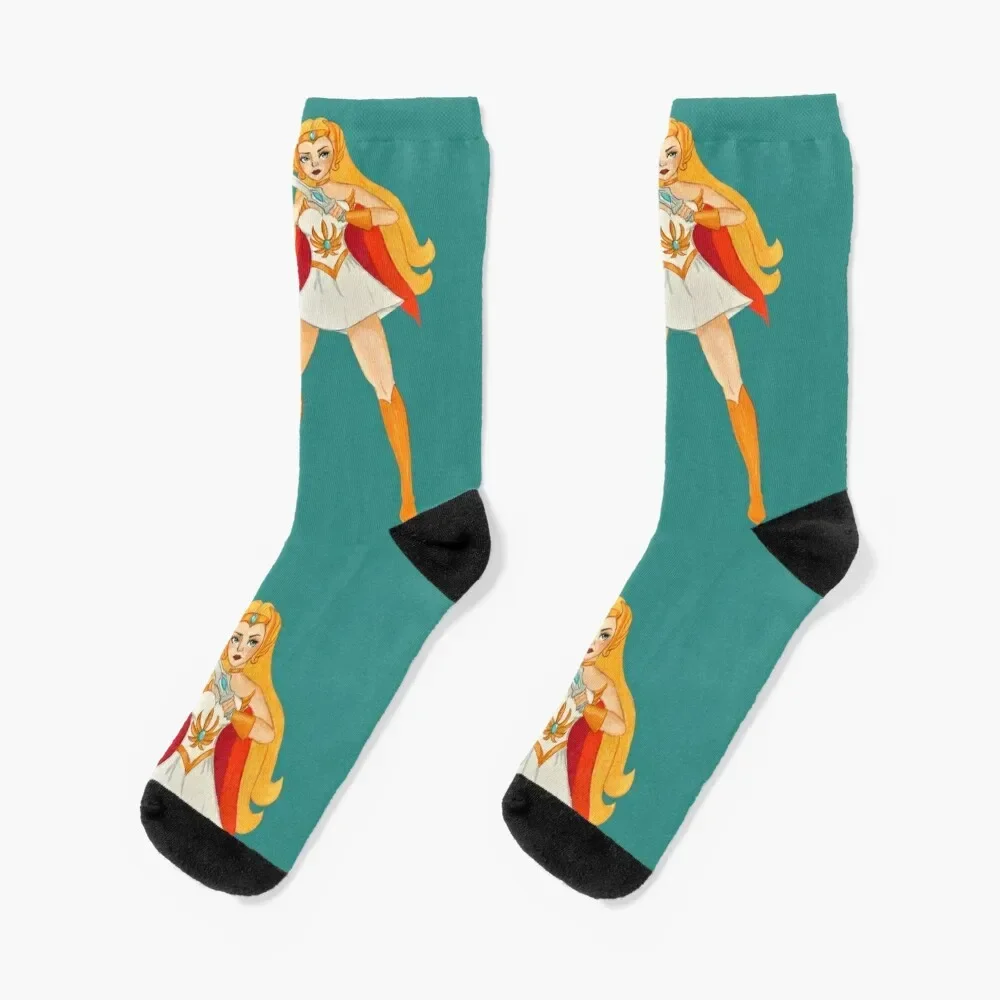 

She ra 80s Socks retro funny gift floral Men's Socks Women's