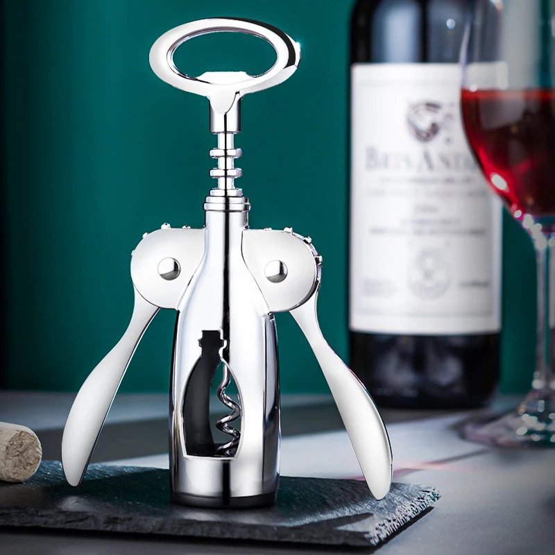 Hand Movement Bottle Opener Classic And Practical Stainless Steel Wine Opener Portable Wine Cork Remover Kitchen Gadgets