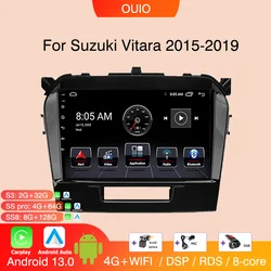 4G Android 13 Radio For Suzuki Vitara 2017 2018 2019 2020 Car stereo Multimedia Player Carplay Auto GPS navigation