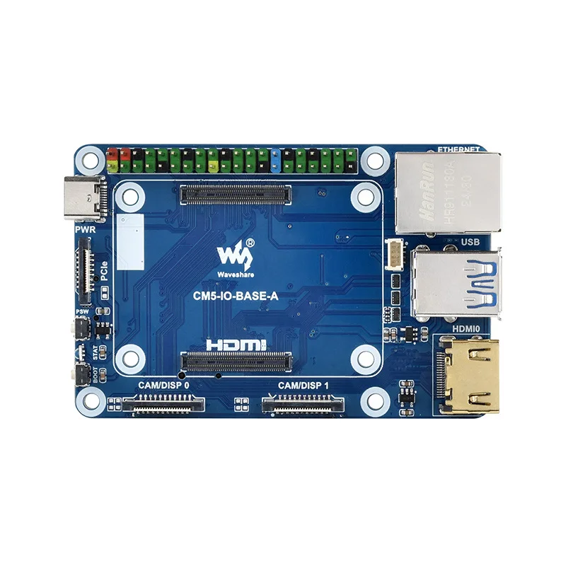 Raspberry Pi CM5 Compute Module Baseboard - Dual HDMI, MIPI Interfaces, Gigabit Ethernet & USB 3.2 Support