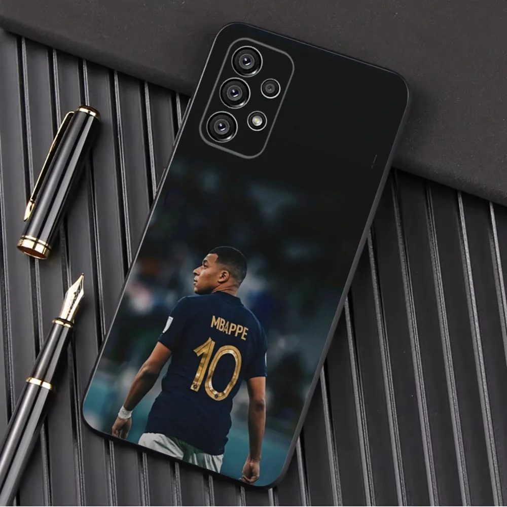 Football Star Cool M-MbappeS-S Phone Case For Samsung Galaxy A13,A21s,A22,A31,A32,A52,A53,A71,A80,A91 Soft Black Shell