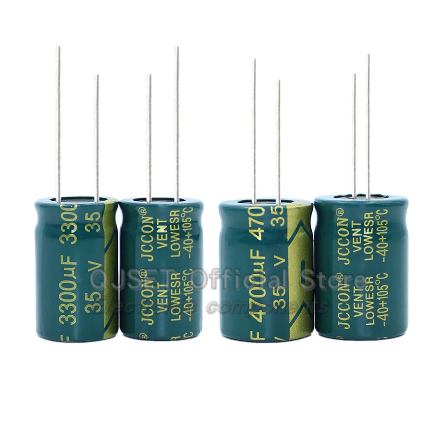 2-50pcs JCCON 커패시터 35V 47/100/220/330/470/680/1500/2200/3300/4700/10000 미크로포맷 35v 1000uf 인버터 전원 공급 장치 오디오 커패시터