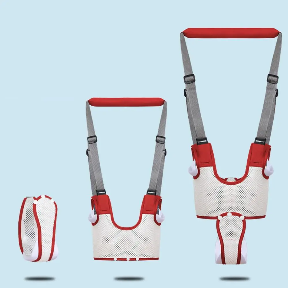 Arnés para caminar para bebé de diseño transpirable, correa ajustable, entrepierna extraíble, riendas de seguridad para niños, mango de mano anticaída