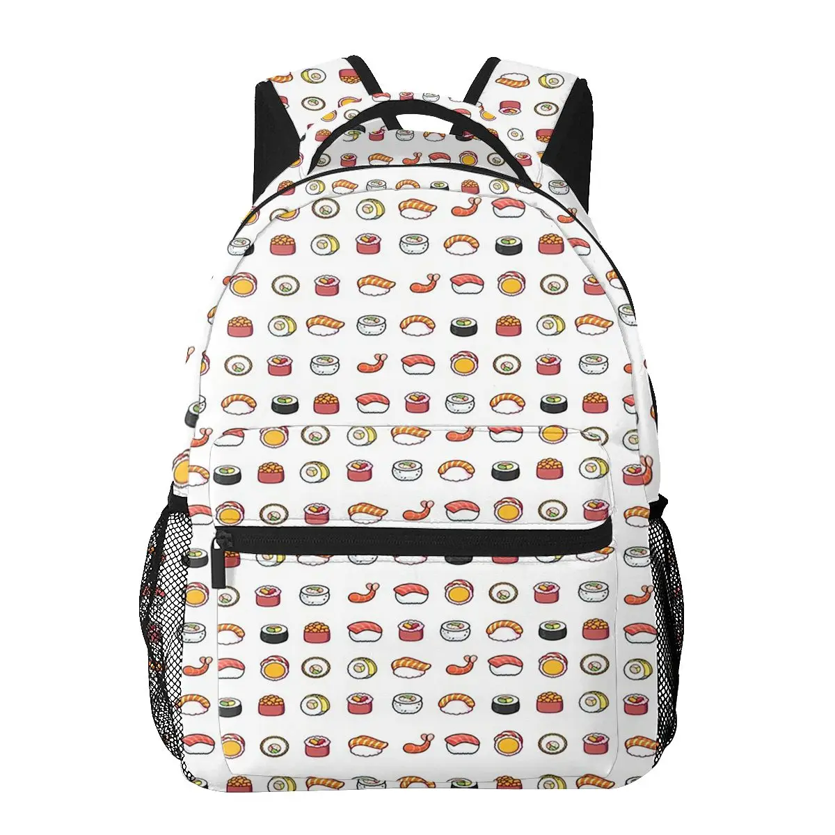 Sushi Nyan Kawaii Food Backpacks Boys Girls Bookbag Students School Bags Cartoon Kids Rucksack Shoulder Bag Large Capacity