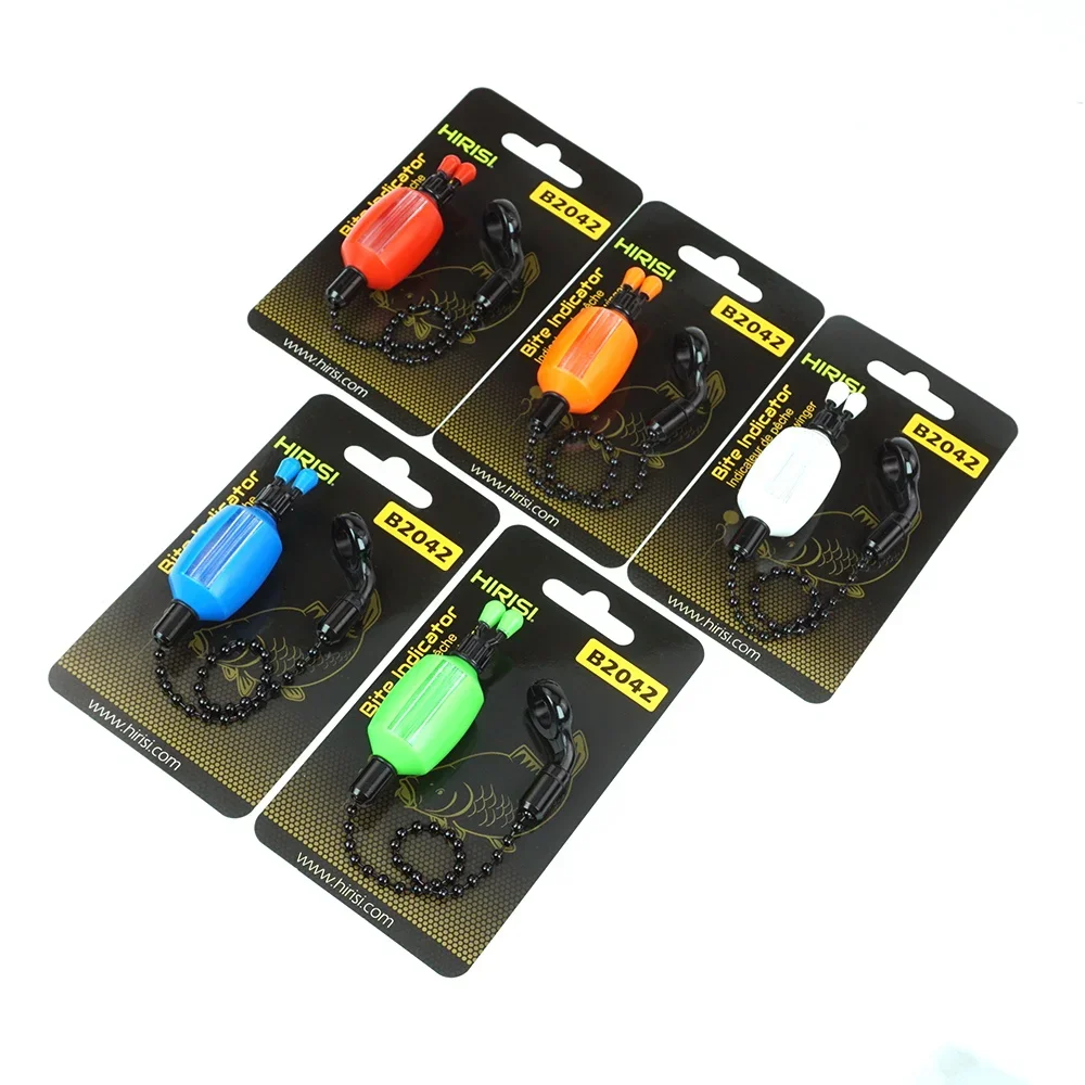 Hirisi 2pcs Carp Fishing Swinger Bite Alarms  5-Color Durable Clear Plastic with Line-Safe Clips Durable Fishing Accessories - view 6
