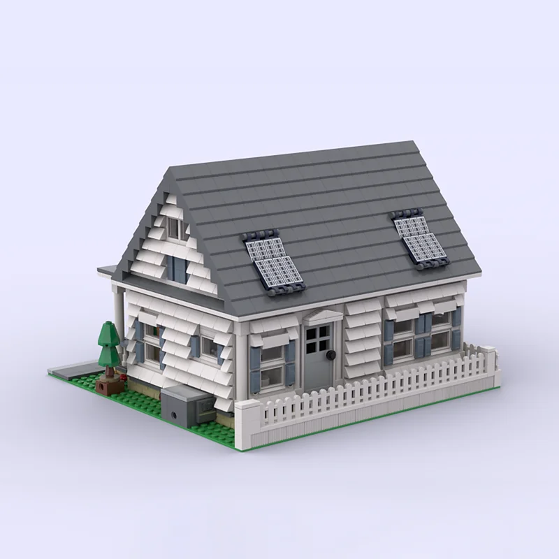 Moc blocos de construção casa modular tecnologia tijolos modulares modelo presentes brinquedos natal diy conjuntos montagem