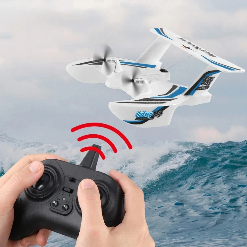 KF603 RC Aliante 2.4G 3CH Mare E Aria RC Aereo Barca EPP Schiuma Acqua Terra Volare Aereo Giocattoli Regalo Per I Ragazzi