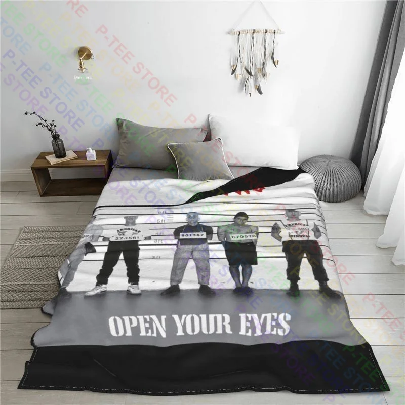 2021 Warzone Open Your Eyes American Hardcore Punk Band Blanket High Home Decor Sofa Dedicated