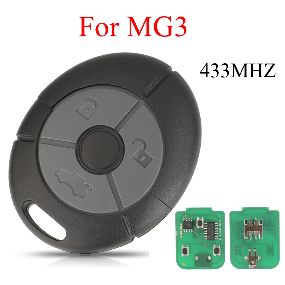 jingyuqin 3 Buttons 433Mhz Car Smart Remote Key For Rover 25 45 MG 3 TF ZR ZS Lifting 2003+ Auto Keyless Control Fob