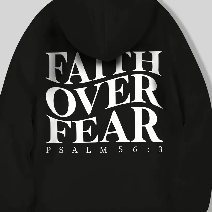 Woman clothes Faith Over Fear Christian Hoodie Christian Sweatshirt Jesus Hoodie Trendy Hoodie Bible Verse Unisex Aesthetic 2024