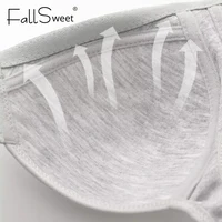 Fallsweet Seamless Front Closure Bra For Women Solid Wire-Free Push Up Bralette Full Coverage Fixed Cups Comfortable Underwear - Image 6