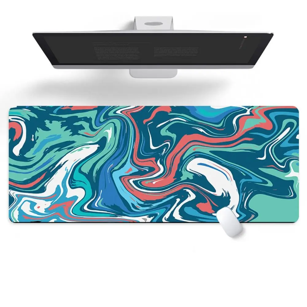 حصير لوحة المفاتيح كبير الحجم EXCO مكتب مخيط حافة اختصار لوحة الماوس سميكة مكتب حامي عدم الانزلاق حصيرة مكتبية سهلة التنظيف #3