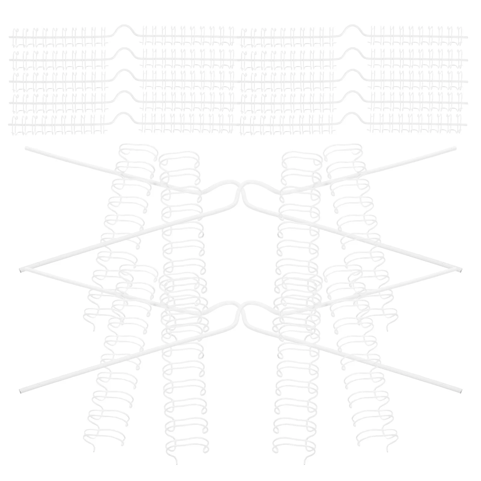 1 set di bobine di rilegatura a spirale in metallo per calendari Accessorio fai da te semplice Organizzatore di calendario orizzontale multifunzionale