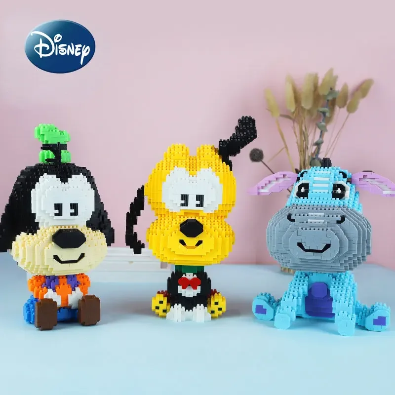 Disney\'s New Children\'s Building Block Toy Cartoon Puzzle Miniature Particle Building Block 3D Model Children\'s Birthday Gift