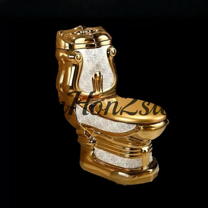 European  golden colored flower local tyrant golden  toilet