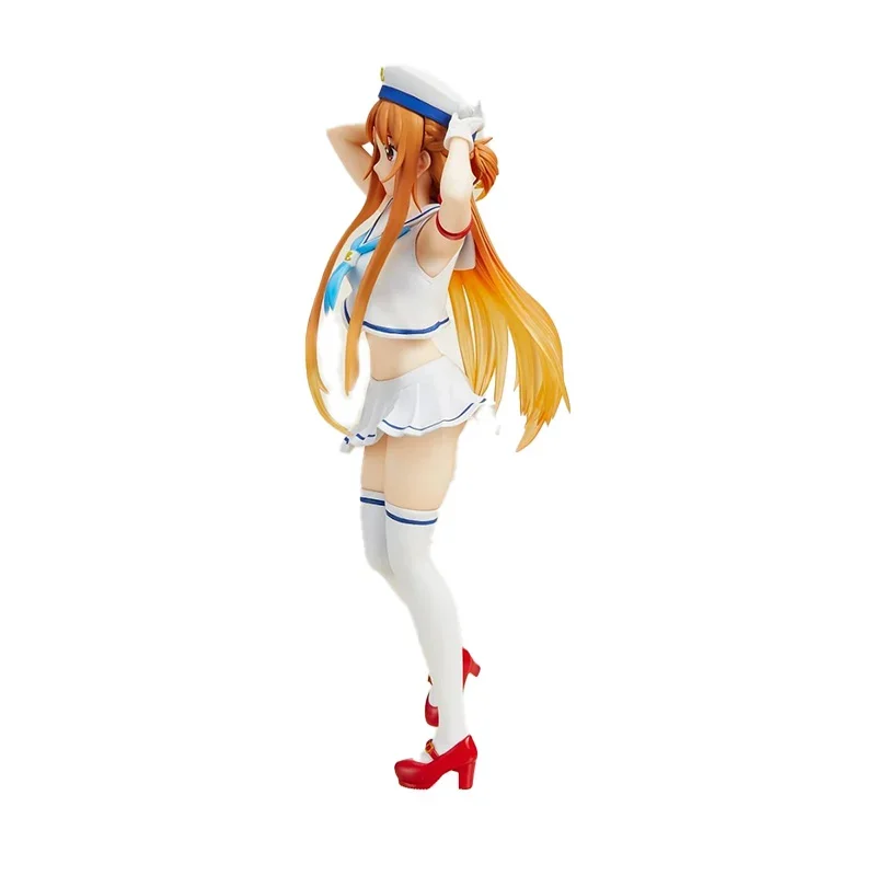 TAITO Genuine Sword Art Online Anime Figure Yuuki Asuna Sailor Suit Action Figure Toys for Kids Gift Collectible Model Ornaments