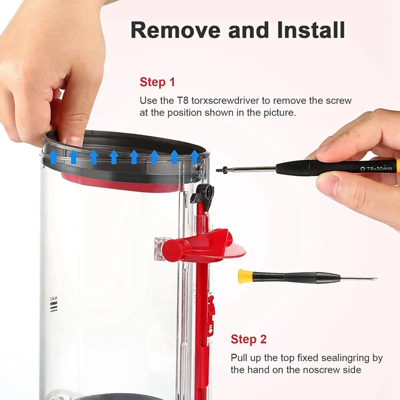 MAKE Dust-Container-Replacement-Parts--For-Dyson-V10-SV12--Vacuum-Cleaner-Accessories--Dust-Collection-Bucket-With-Screwdriver