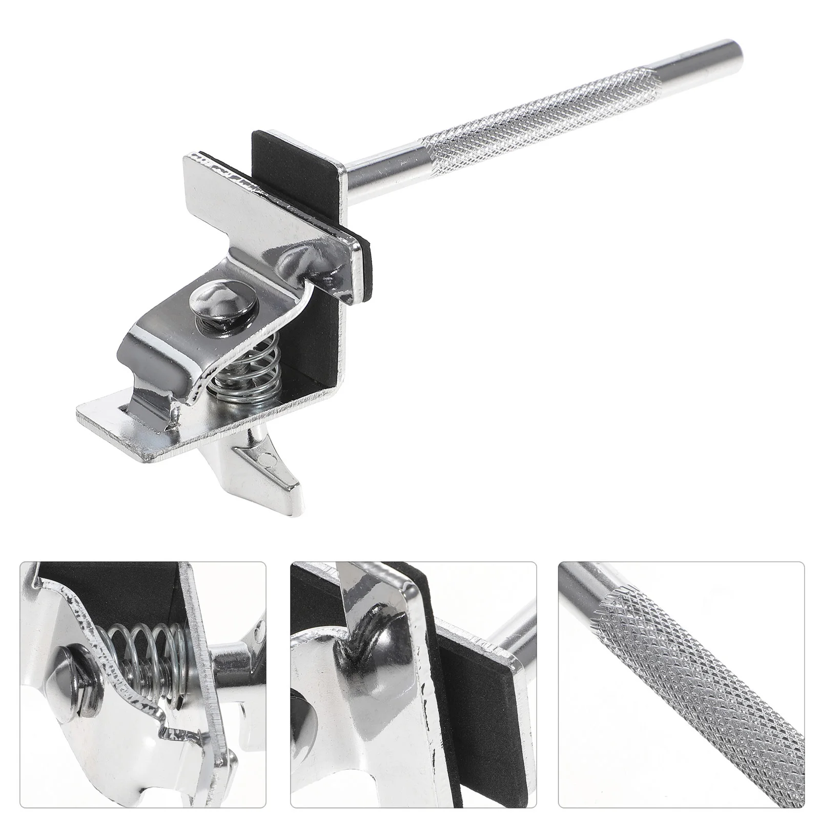 

Bass Drum Cowbell Clamp Hoop Mount Easy to Install Holder Mounting Extension Bracket