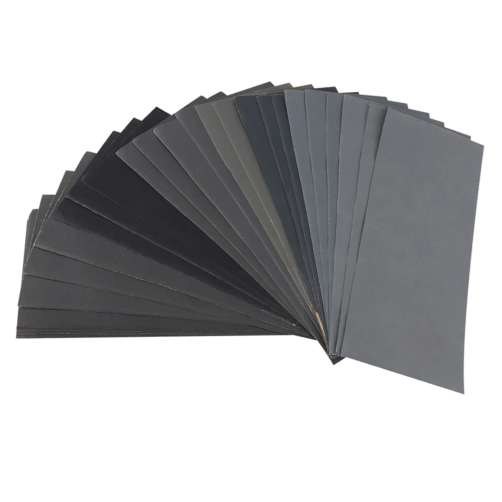 

20 листов наждачной бумаги, многофункциональная сухая и влажная наждачная бумага, наборы водонепроницаемой абразивной бумаги 9x3,6 дюйма для автомобиля, деревообработки, полировки