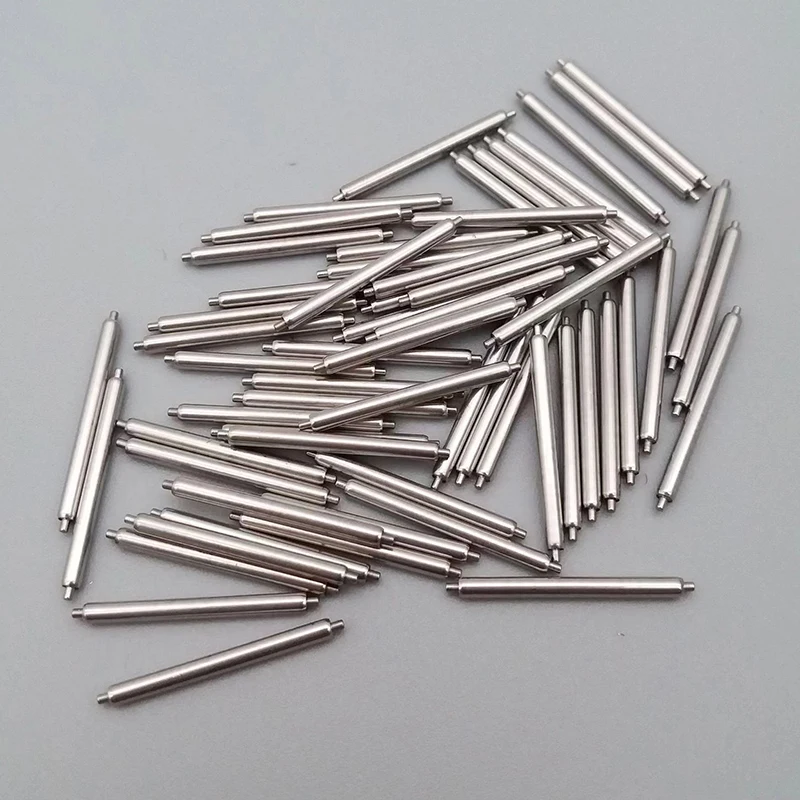 Pasadores de enlace para correa de reloj, barra de resorte sin soporte, diámetro de 1,5mm/1,8mm, se adapta a ancho de 12mm-26mm, Pin de enlace de