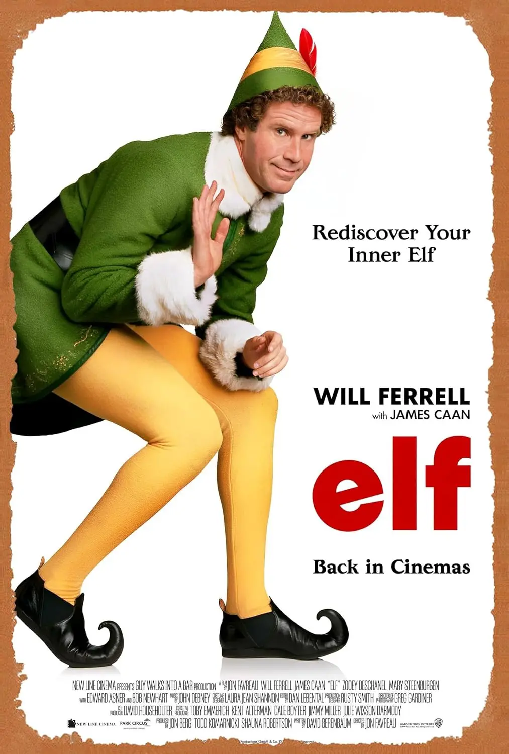 Vintage Metal Tin Sign Retro Metal Sign Elf Christmas Movie Will Ferrell Poster Home Bar Pub Garage Decor Gifts Home Wall Art De