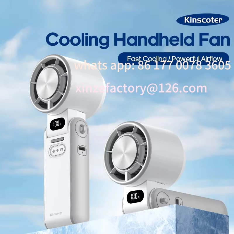 

Customizable Foldable Air Cooling Rechargeable Fan 3600mAh Portable Mini Handheld Fan 100-Speed Stepless Turbo