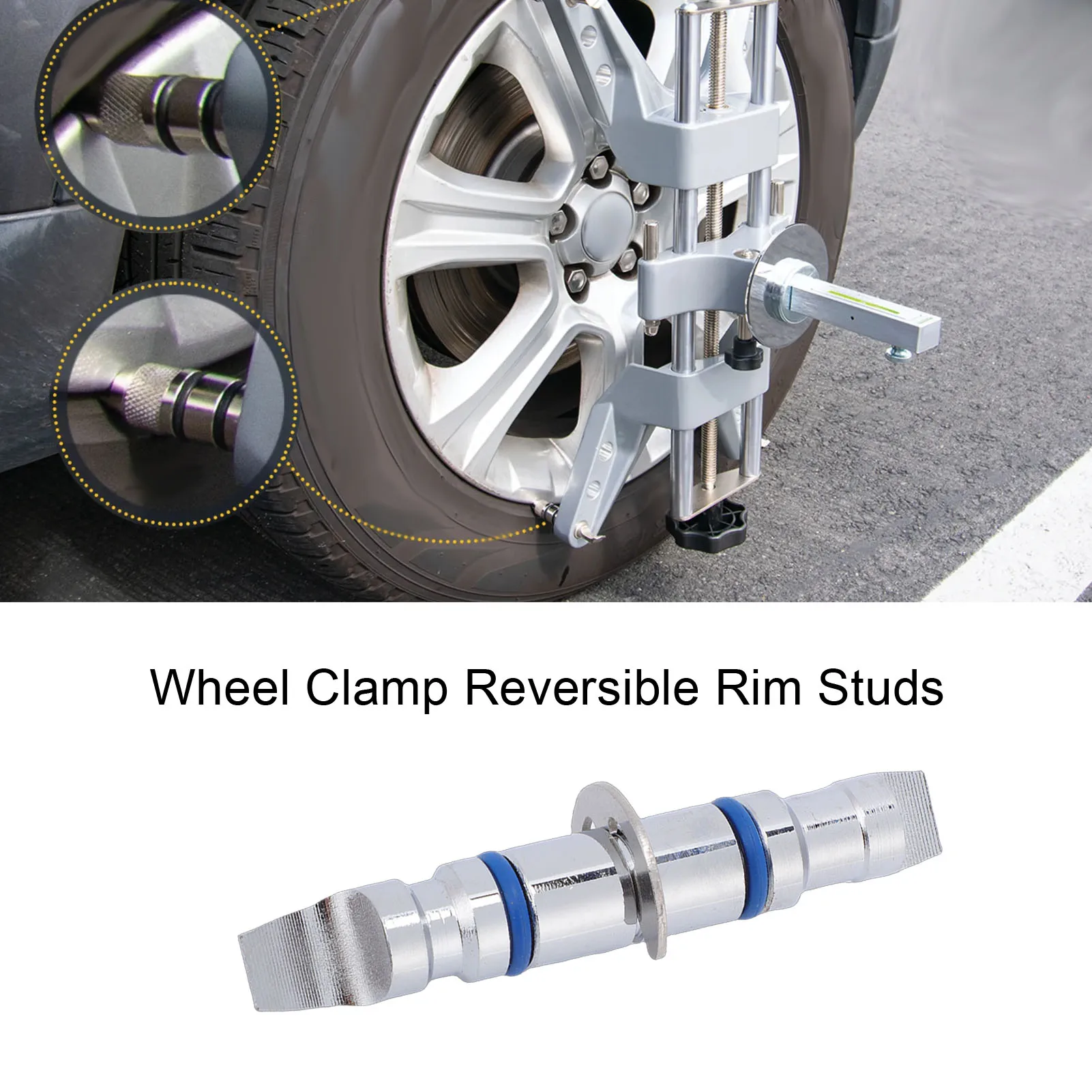 

8pcs Alignment Wheel Clamp Rim Studs Set Reversible Precise Positioning Replacement for Hunter 14.35mm Diameter