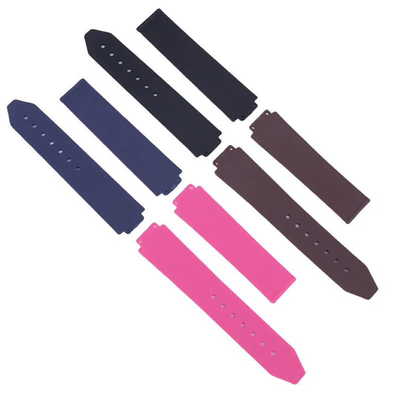 20mmx14mm women's rubber watch strap accessories compatible for Hublot Quartz Fusion sports Silicone bracelet 18mm strap buckle