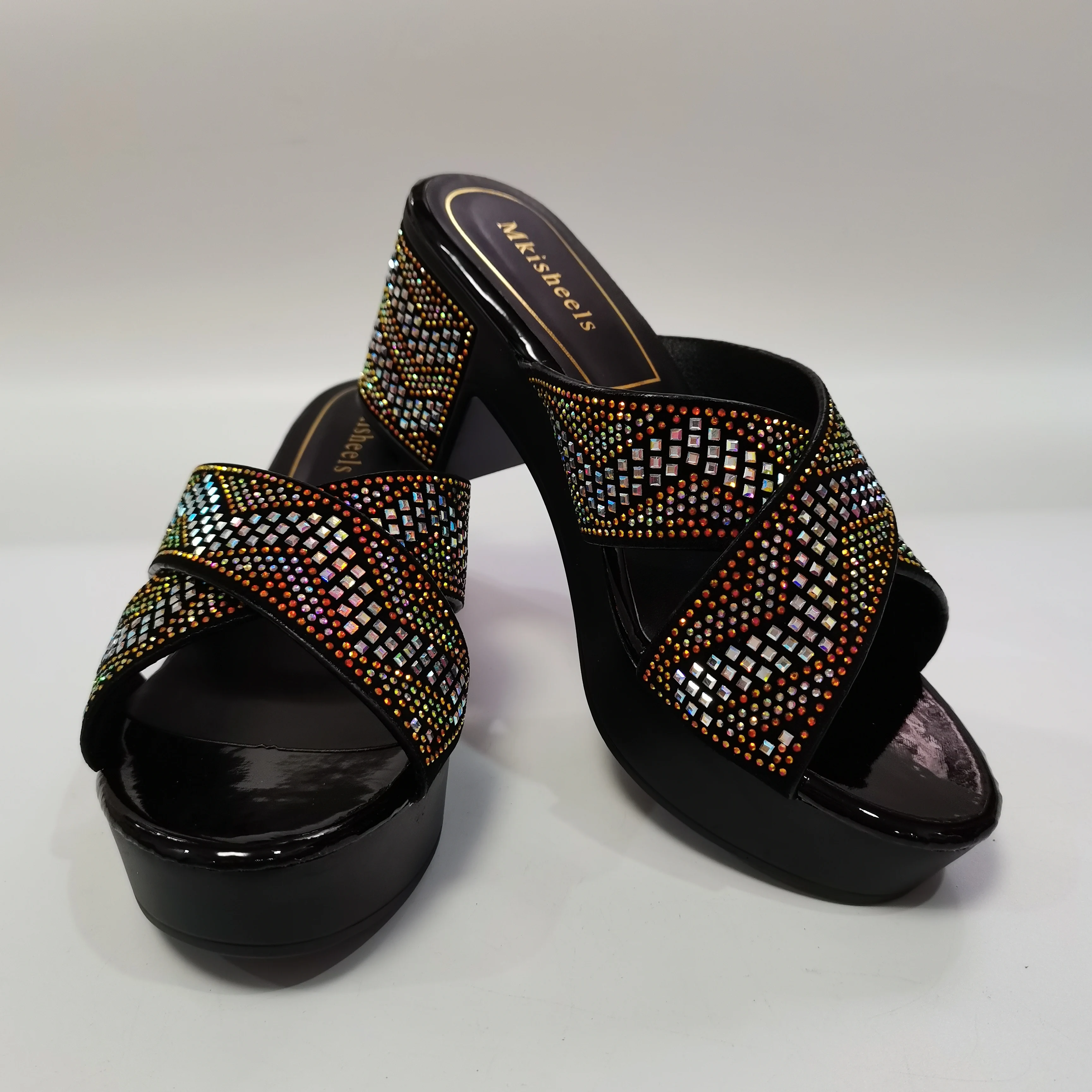 Pretty Women Shoes High Heel Soft Sandals Fashion Casual Shoes Hot Selling Italian Style African Woman Sandals 37-42