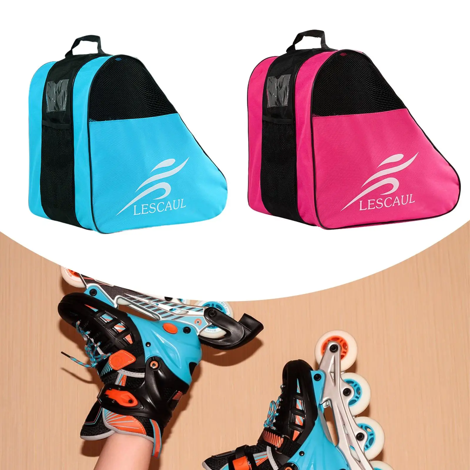 

Roller Skate Bag Skating Shoes Storage Bag for Quad Skates Ice Hockey Skates