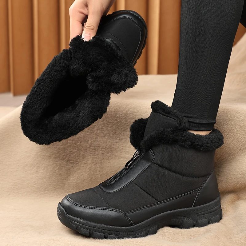 Women's Winter Snow Boots Comfortable Warm Outdoor with Short Plush Women's Snow Boots for Women Shoes