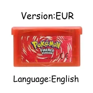 GBA Game Cartridge 32Bit Video Game Console Card Pokemon Emerald FireRed LeafGreen Ruby Sapphire Shiny Label NOE/FRA/ESP Versie