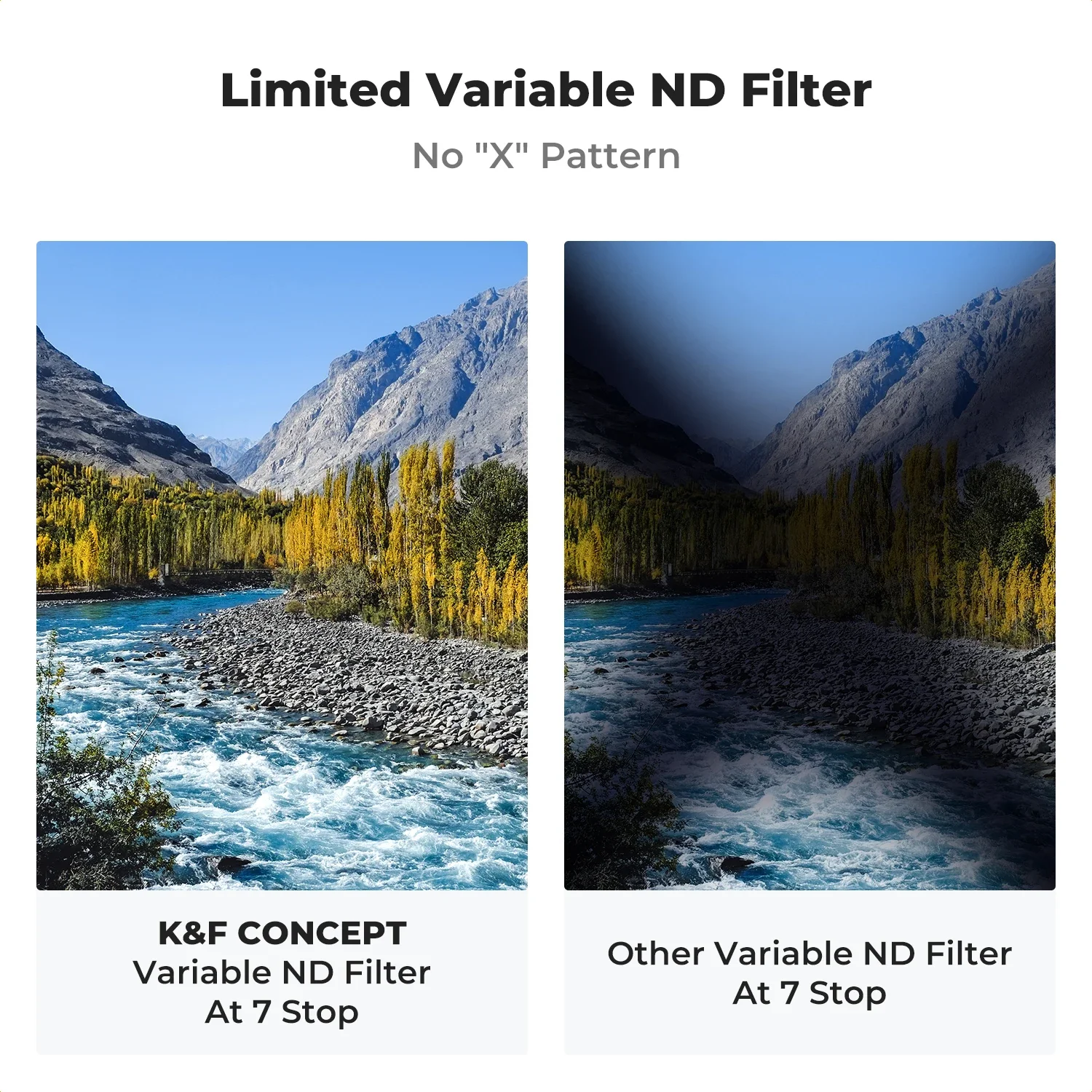 K&F Concept ND8-ND128 Variable ND Filter 52mm 58mm 62mm 67mm 72mm 77mm 82mm NO X Spot Fade Neutral Density Filter For Camera Len