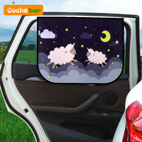 Universal Car Sun Shade Cover UV Protect Curtain Side Window Sunshade Cover For Baby Kids Cute Cartoon Car Accessories Styling