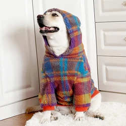 Big Dog Clothes Winter Large Pet Apparel Hoodie Coat Samoyed Husky Border Collie Labrador Golden Retriever Weimaraner Clothing