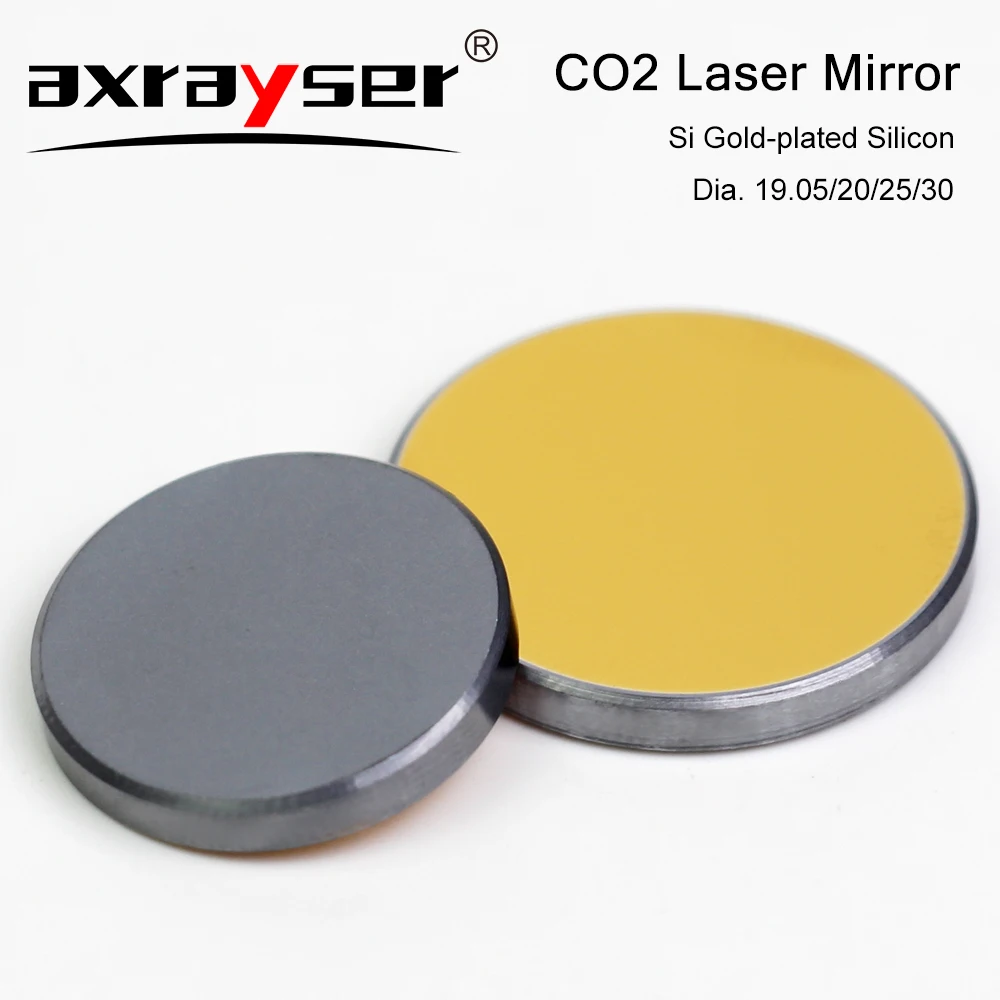 Imagem -02 - Laser de Silício Banhado a Ouro para Máquina de Corte do Gravador Espelhos Reflexivos do si 19.05 20 25 30 10.6um 400w