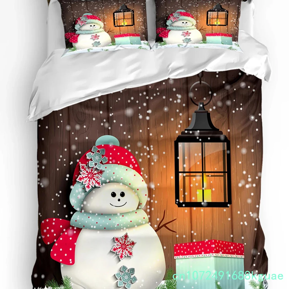 Pine Cones Christmas Printed Comfort Duvet Cover Pillow Case Home Textile Quilt Cover Boy Kid Teen Girl Luxury 3pcs Bedding Set