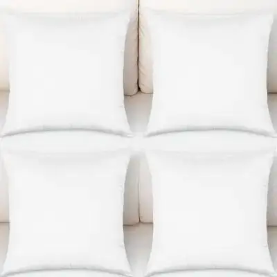 

4pcs Sublimation Pillow Covers Heat Transfer DIY Blank Cases White Cushion Protective 40x40cm Premium Materials Easy