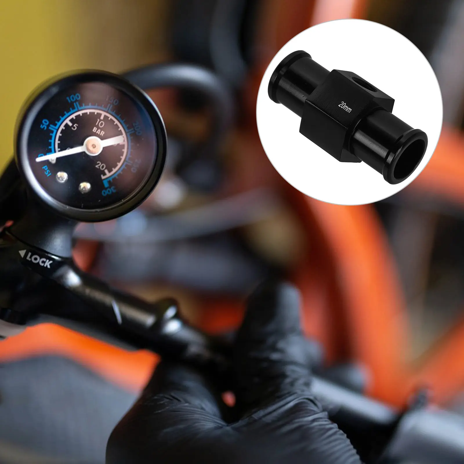 Aluminum Water Temp Meter Joint Pipe Adapter Radiator Sensor Adaptor Attachment Gauge Adapter Accurate Motorcycle Performance