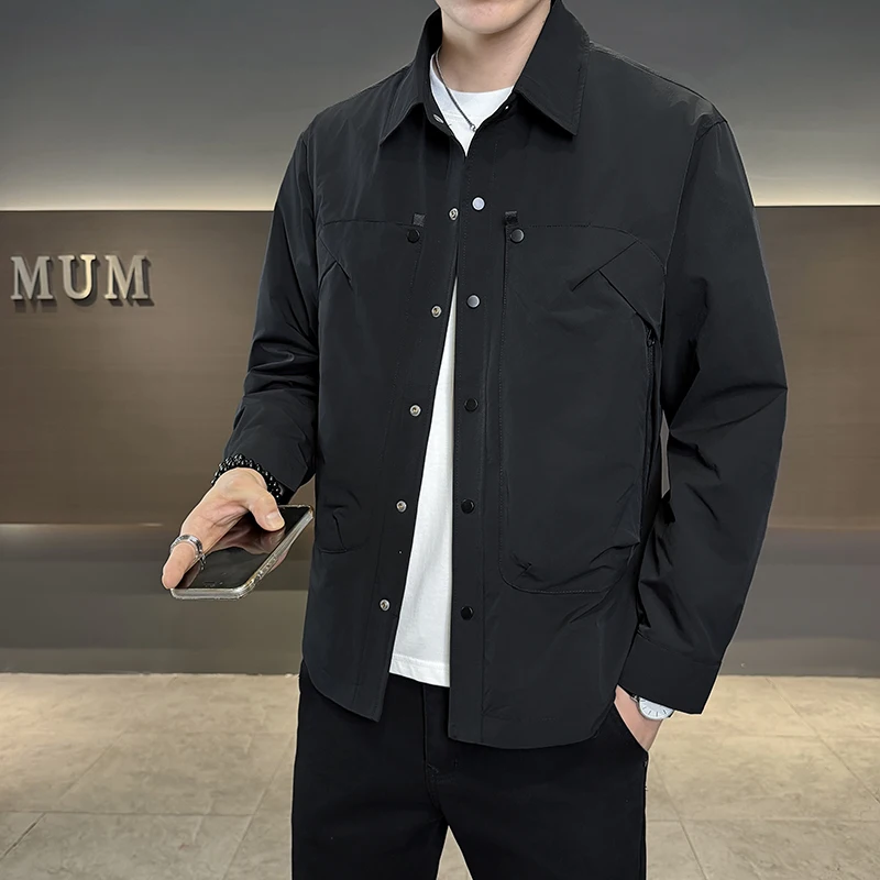 2026 Autumn-Winter New Style Men's High-Quality Collar Jacket Fashion Casual Multi-Complimentable Coat