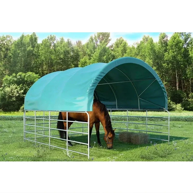 Best Selling PVC Horse Fence Dome Animal Livestock Tent Waterproof Horse Barn Livestock Shelter PVC Portable Shelter For Horses