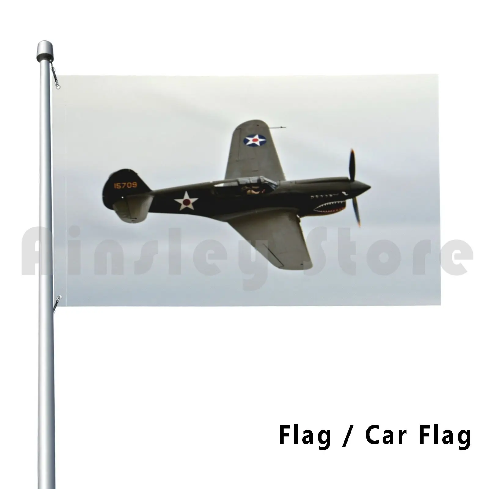 Flying Tiger Airplane P-40 Warhawk Outdoor Decor Flag Car Flag P 40 Warhawk Flying Tiger Military Aviation Plane Airplane