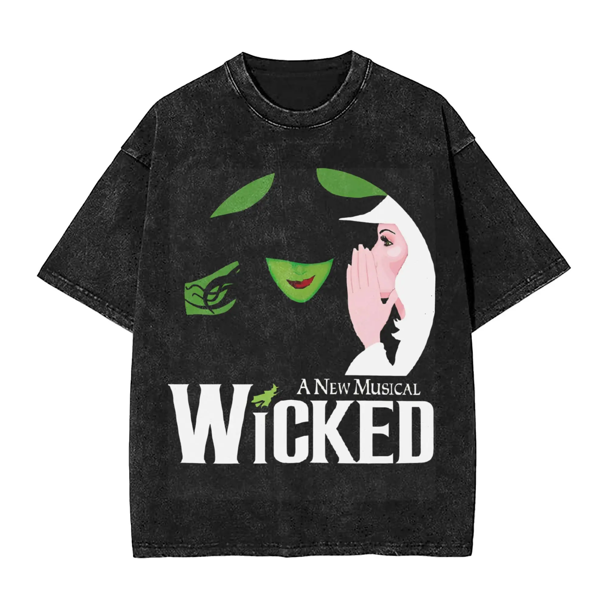 Men Women Wased T-shirts Wicked Musical Movie 2024 Printed T Shirt Outfit Oversize  Tee Shirts