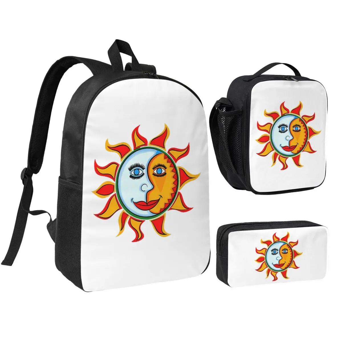 

Jovanotti Backpack Student Boys Girls BookBag School Bag Computer Shoulder Bags 3ps Insulated Lunch Bag Pencil Case