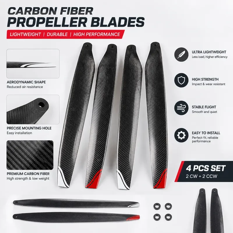 for Jifei P150 Carbon Fiber Propeller Blades Plant Protection Drone Accessories