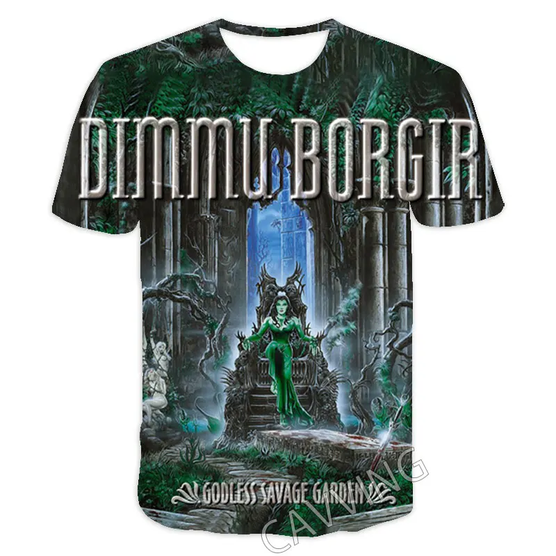 CAVVING 3D Printed  DIMMU BORGIR  Casual T-shirts  Hip Hop TShirts Harajuku Styles Tops Clothing for Men/women   T01