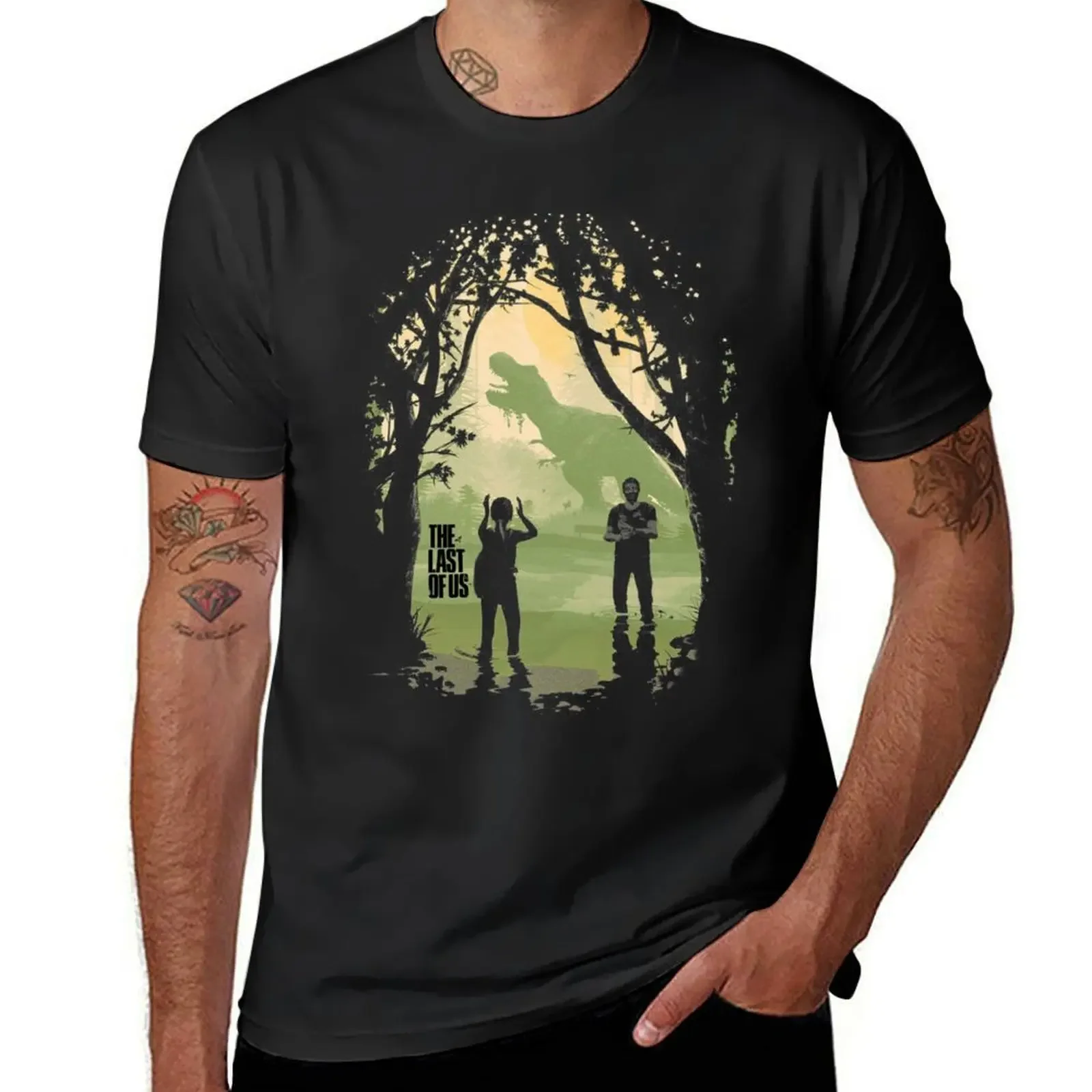 The Last of Us Joel and Ellie Family T-Shirt cotton man t-shirts vintage anime shirt football t shirt funny t shirts men